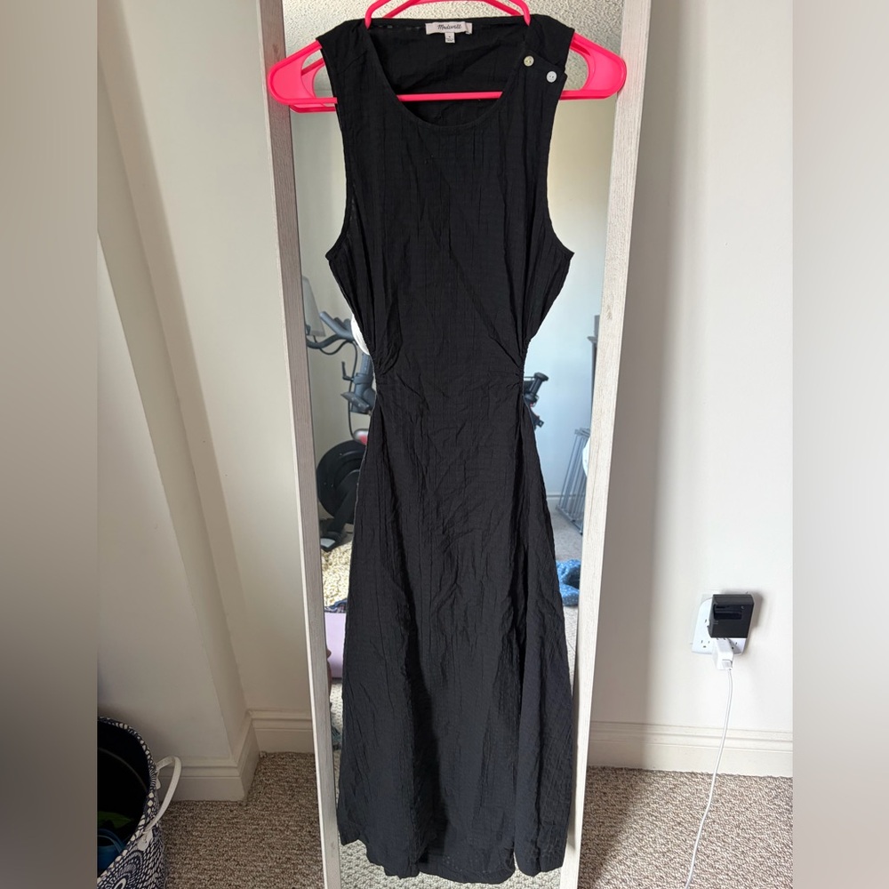 Madewell Black Sleeveless Maxi Dress